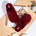 thumbnail image 6 of Snug Leaves Women's Fuzzy House Memory Foam Slippers Cute Furry Faux Fur Lined Closed Toe Indoor Slides Bedroom Slip On Shoes, 6 of 6
