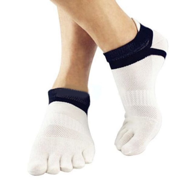 Women Men Soft Cotton Five Finger Toe Socks Low Ankle Low Cut - Walmart.com