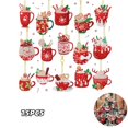 thumbnail image 2 of 15 Pieces Coffee Cup Diamond Keychains Double Sided DIY Cute Hot Cocoa Art Ornaments Painting Keychains for Beginners Adults Art Craft Supplies Christmas Holiday Gift Family Decor, 2 of 8