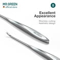 thumbnail image 6 of MR.GREEN Cuticle Pusher Dead Skin Remover Stainless Steel Manicure Tools Professional Cuticle Trimmer Nail Polish Peeler Scraper, 6 of 8