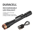 thumbnail image 3 of Duracell 400 Lumen Rechargeable LED Penlight, Ultra Bright & Durable Flashlight for Home, Work, & Emergency Use, 3 of 9
