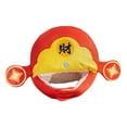 thumbnail image 5 of yotijay Cute Plush Hat God of Wealth Head Cover Funny Headband Cap for Dress up Festival, 5 of 9