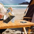 thumbnail image 4 of Cargador de Panel Solar para Teléfono Móvil Mini Paneles Solares Portátiles de 2 W con Cable de Carga 2 en 1 IP65 para Acampar con Mochila, 4 of 5