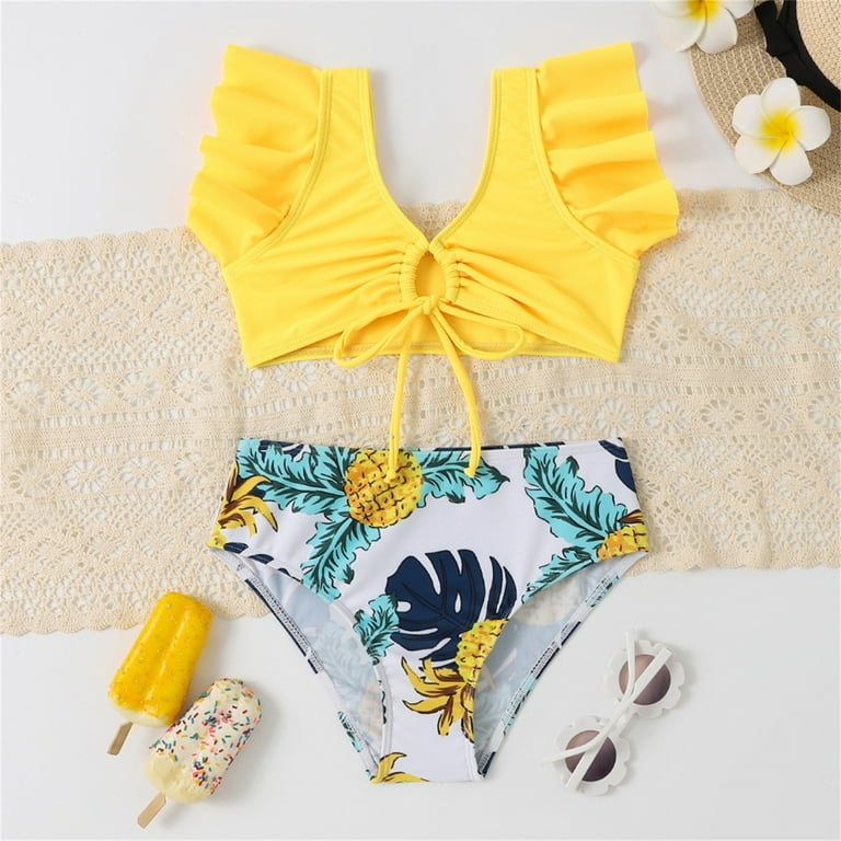 ZMHEGW Summer Swimsuits For Teens Holiday Cute Tie Dye Printbikini