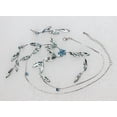thumbnail image 5 of Gorgeous Light Blue Floral Necklace Earrings Set, 5 of 6