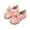 Pink, variant on Baby Girl Shoes Autumn Casual Shoes Flat Light Hook Loop Solid Color Bow Toddler Girl Sneakers,Size 18 Months-24 Months