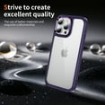 thumbnail image 3 of Compatible with iPhone 16 Pro Clear Phone Case,Drop Protection Anti-fall Rugged Heavy Duty Shockproof Military Protective Tough Durable Transparent Phone Case Cover,Purple, 3 of 7
