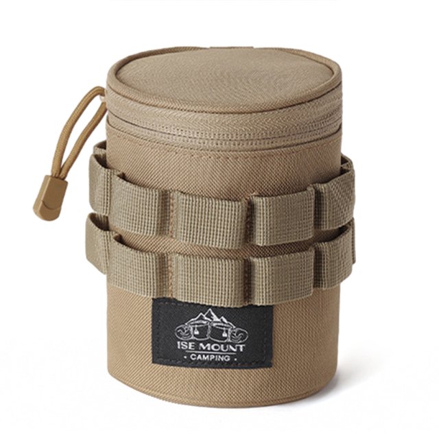 Bsvklp Accesorios para Acampar Ligera Con Asa Accesorios para Acampar (Caqui Pequeño)