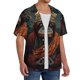 thumbnail image 2 of Fotbe Banana Leaf Meditating Gorilla Camisa Estampada de Manga Corta para Hombre, Casual de Verano, Estilo Playero, Sin Arrugas-X-Large, 2 of 5