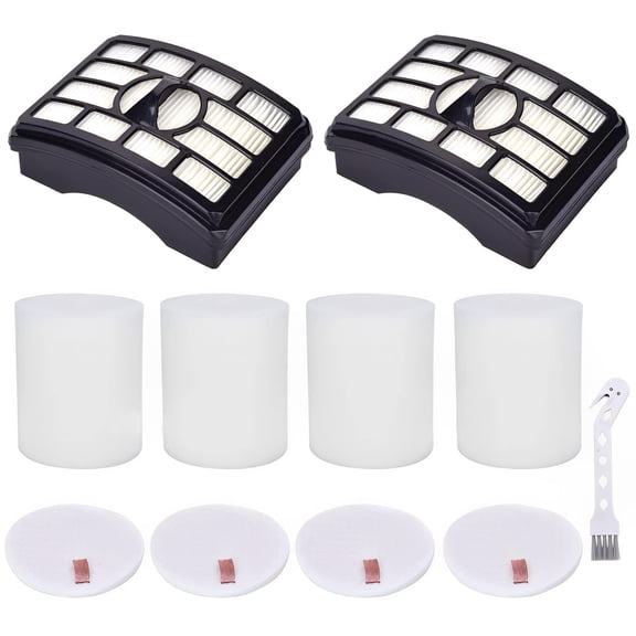 Filter Replacement for Shark Rotator Pro Lift-Away NV500, NV501, NV502, NV505, NV552, NV642, UV560, ZU780, ZU782, ZU785. Compare to Part # Xff500 Xhf500, 2   4 Foam & Felt Filters