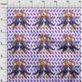 thumbnail image 3 of oneOone Rayon Purple Fabric Tropical Birds With Geometrical Background Sewing Craft Projects Fabric Prints By Yard 56 Inch Wide, 3 of 4