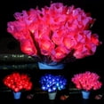 thumbnail image 2 of Fleur Artificielle Décorative Lumineuse Simulation Fausse Fleur LED Rose, 2 of 7