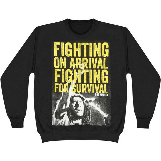 Bob Marley - Fighting On Mens Sweatshirt