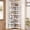White, variant on Demi Bonn 7 Tier Corner Bookshelf, Bookshelves, Open Etagere Bookcase Shelf Storage Organizer, Storage Shelving Unit for Bedroom, Living Room and Home Office, Black