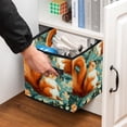 thumbnail image 5 of Squirrel Foldable Toy Box Storage Box Organizer Bins with Handle, 10.8"x10.5"x10.6", Large Capacity, 5 of 6