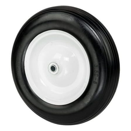 14.5 inch Flat-Free Wheelbarrow Tire, 5/8 Bearing, 3.25” Hub