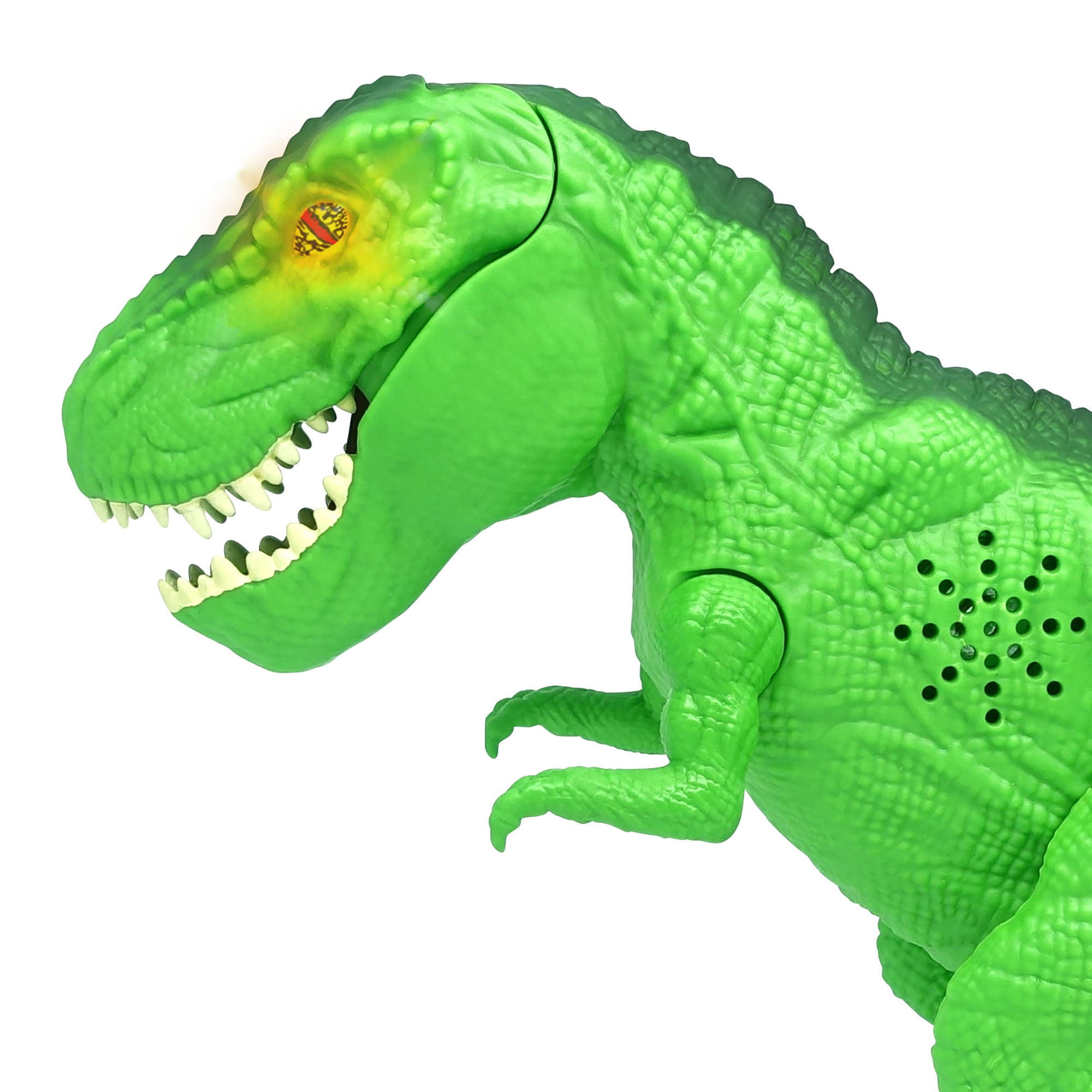 Mighty Megasaur: Bend & Bite T-Rex with Lights & Sounds Age 3-8 Action Figure, Plastic Green (12.5")