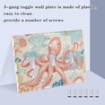 thumbnail image 4 of Dailycode Light Switch Plate Covers 2 Gang Wall Plate Plastics Outlet Covers for Kitchen Home Office Decor Cartoon Octopus and Coral, 4 of 8