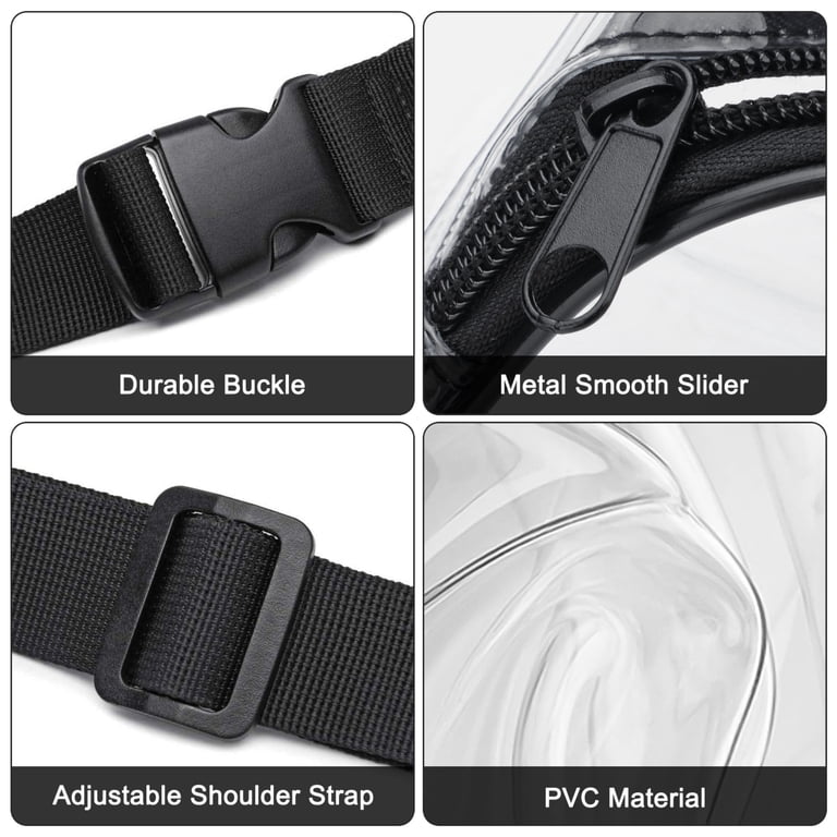 EEEkit Clear Waterproof Fanny Pack, Adjustable Waist Bag photo 4