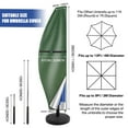 thumbnail image 2 of Patio Umbrella Cover - 210D Waterproof Outdoor Offset Banana Style Umbrella Cover - Fits Cantilever Offset Umbrella 9-13 Feet, 2 of 9