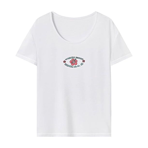 Camiseta para mujer Ropa deportiva de verano Salvador Camiseta cómoda con cuello redondo M
