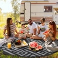 thumbnail image 3 of Outdoor Rug x Reversible Mats Outdoor Area Rug Plastic Straw Rug Geometric Rv Mat for Patio Camping Rv Picnic Backyard Deck Balcony Porch Beach Trailer ( ), 3 of 6