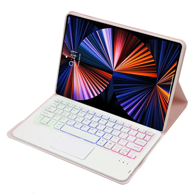 Case for Lenovo Tab M10 FHD Plus 10.3'' Tablet Wireless Keyboard TB-X606F TB-X606X Magnetic Touchpad Backlight Keyboard Cover pink Hebrew