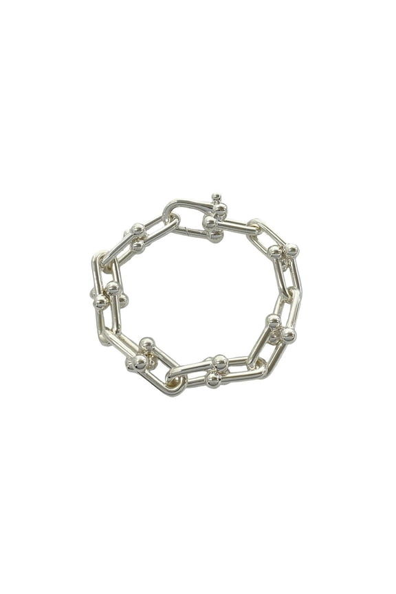 Pre-Owned TIFFANY&Co. Tiffany HardWear Large Link Bracelet, Sterling Silver 925 Chain Bangle...