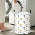 thumbnail image 4 of Goofa Hot Air Balloon Printed Circular Hamper,Laundry Basket with Handles,Storage Baskets Foldable,Large Capacity Laundry Hamper-Small, 4 of 8
