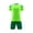 Green, variant on Odeerbi Kids Teen Boys Girls Mesh Soccer Training Uniform Set Color Block Short Sleeve T-Shirt Shorts Quick Dry Athletic Sets for 5-15 Years