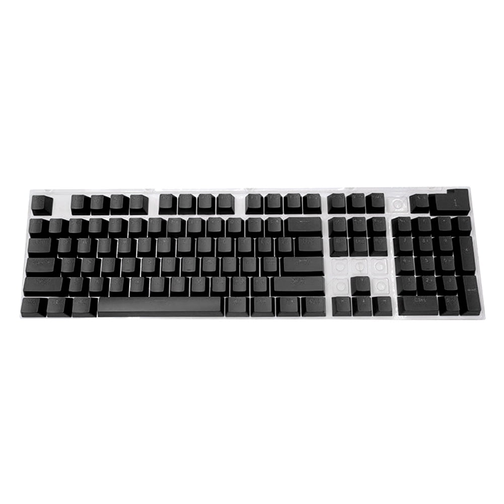 RUSR 104pcs Universal Mechanical Keyboard Keycaps PC Bakclit Key Cap