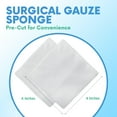 thumbnail image 3 of HEALQU 4x4 Gauze Pads – 8-Ply Woven, Pack of 200 – Soft, Absorbent Non-Sterile Surgical Sponges for Wound Dressing, Cleaning & Prepping, 3 of 7