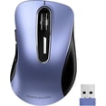 thumbnail image 4 of memzuoix 2.4G Wireless Mouse, 1400 DPI Mobile Optical Cordless Mouse with USB Receiver, Portable Computer Mice Wireless Mouse for Laptop, PC, Desktop, MacBook, 5 Buttons, Navy Blue, 4 of 8