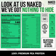 Naked Pea - 2LB 100% Pea Protein Powder from North American Farms - Unflavored Vegan Pea Protein Isolate - Plant Protein Powder, Easy to Digest - 30 Servings