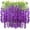 Purple, variant on Realistic Wisteria Artificial Flowers Garland for Wedding Home Decor, Vine Hanging Silk Floral Arrangements for Outdoor Indoor Decoration (12Pcs) Blue