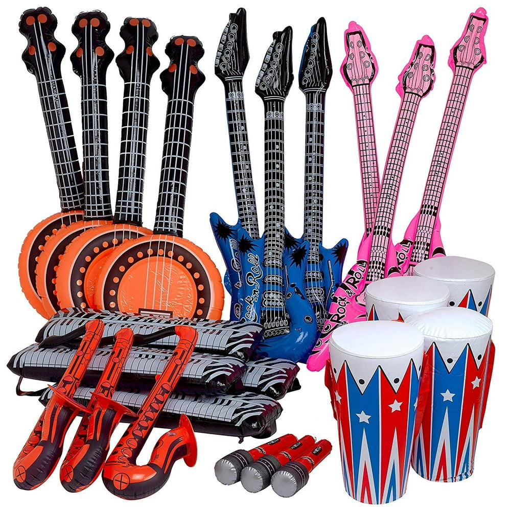 Rock Band Instrument Inflate Assortment Cool and Fun Inflatable