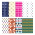 thumbnail image 2 of Soimoi 8 Pc Fat Quarter Bundle,Traditional Africal Tribal Print CollectionsPrint 18"x 22"DIY Patchwork-100% CottonPre-Cut Quilting Fabric Multicolor, 2 of 7