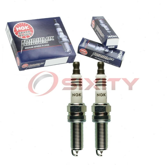 2 pc NGK 93911 Iridium IX Spark Plugs for 08040-K9000 5353 5356 9023 9060 9409 BY480-LKR7A IXUH22 IXUH22I SAB330NG1709 XP5701 XP5702 XP5703 Ignition Wire Secondary