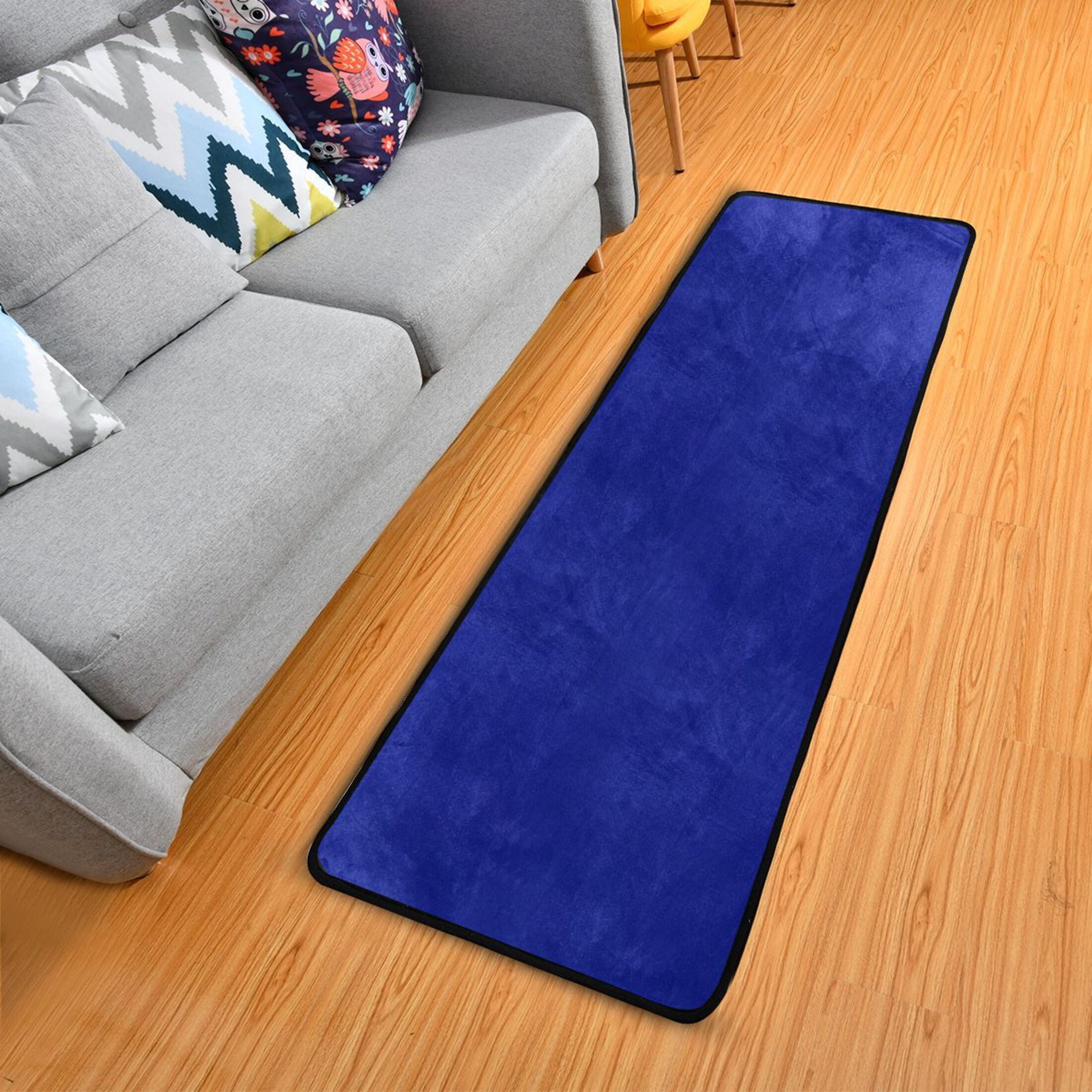 Ryvnso Navy Hallway Runner Rugs Floor Carpet Non Slip Entryway Mat 2' x 6'