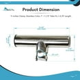 thumbnail image 6 of Marine City Stainless Steel Clamp-on Rod Holder Tube Adjustable for 1"1-1/4" Tube, 6 of 8