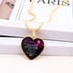 thumbnail image 3 of Collar para mujer, Joyas para mujer, Joyas para mujer 'Para mi hija' Collar de acero inoxidable Colgante de corazón de melocotón Collares para hijas de mujer, 3 of 3