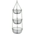 thumbnail image 2 of Iron Baskets Fruit Hanging Basket [Yue Xinghui] Unprocessed Intellectual Property ZH Iron Fruit Basket Creative Three-layer Detachable Fruit Basin Fruit Storage Basket Fruit  Home, 2 of 8