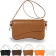 thumbnail image 1 of Zolura - Bolso bandolera de piel vegana retro asimétrica, 1 of 3
