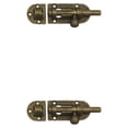 thumbnail image 4 of Riwesomey Pestillo de puerta estilo chino Vintage reemplazo decorativo hogar Hotel armario cajón pernos cerradura hebilla deslizante Hardware Bronce 2Conjunto, 4 of 6