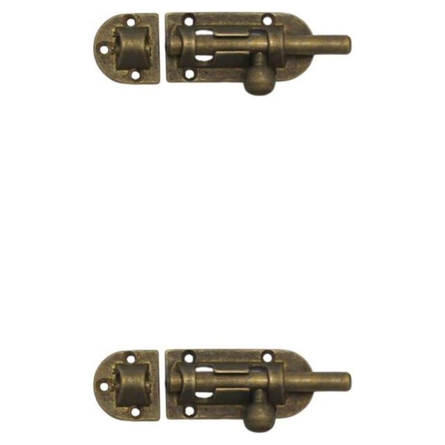 kurtrusly Door Vintage Chinese Style Replacement Decorative Home Hotel Wardrobe Drawer Bolts Lock Sliding Buckle Hardware Bronze 2Set