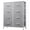 Light Grey, variant on GALAXHERO 8 Drawer Fabric Dresser for Bedroom, Storage Bins Chest of Drawer for Closet, Living Room, Hallway, Floral Painted