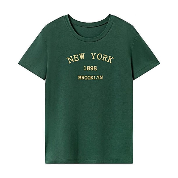 Camiseta para mujer Activewear recuerdo casual cuello redondo camiseta para viajes de trabajo vacaciones XL