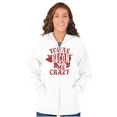 thumbnail image 4 of You're Bacon Me Crazy Meat Lover Unisex Fleece Graphic Zip Up Hoodie Brisco Brands 2X, 4 of 5