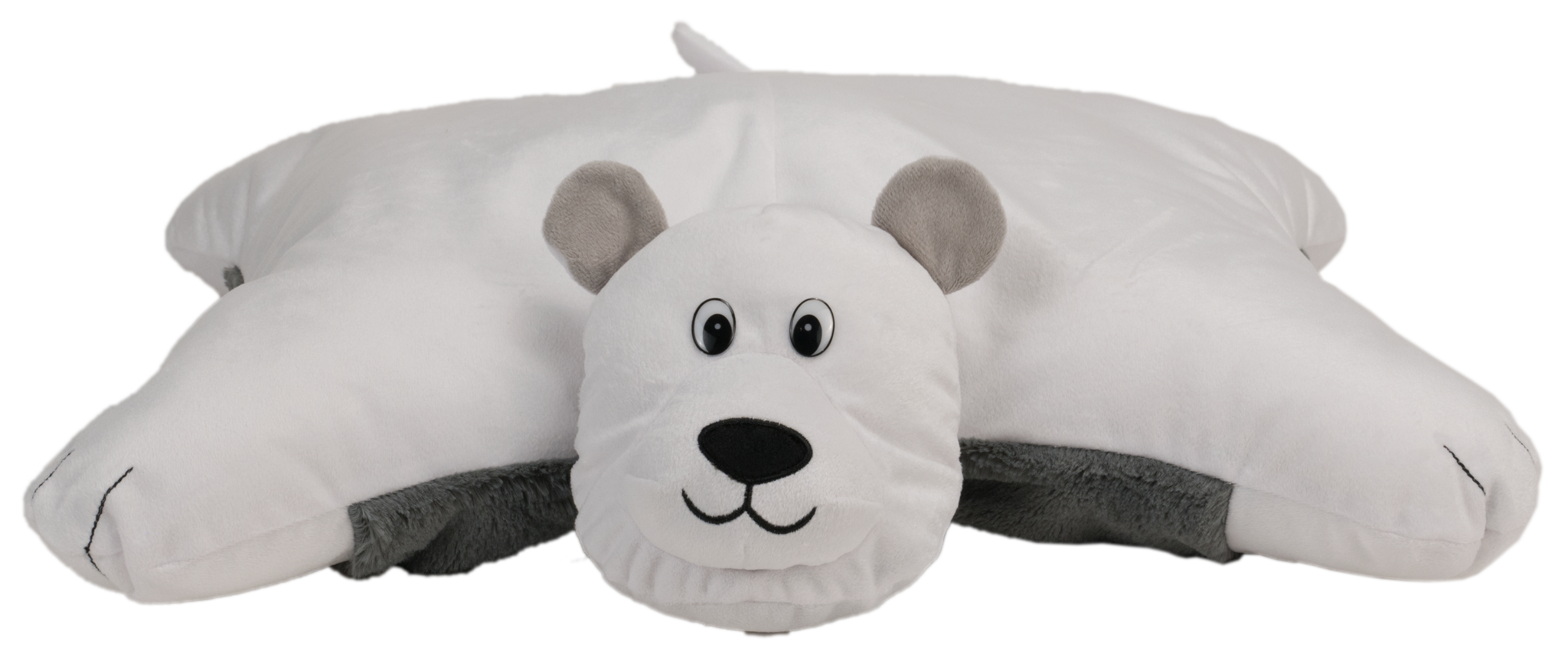 Flip 'N Play Friends 2 in 1 Plush to Pillow Husky to Polar Bear - image 2 of 3