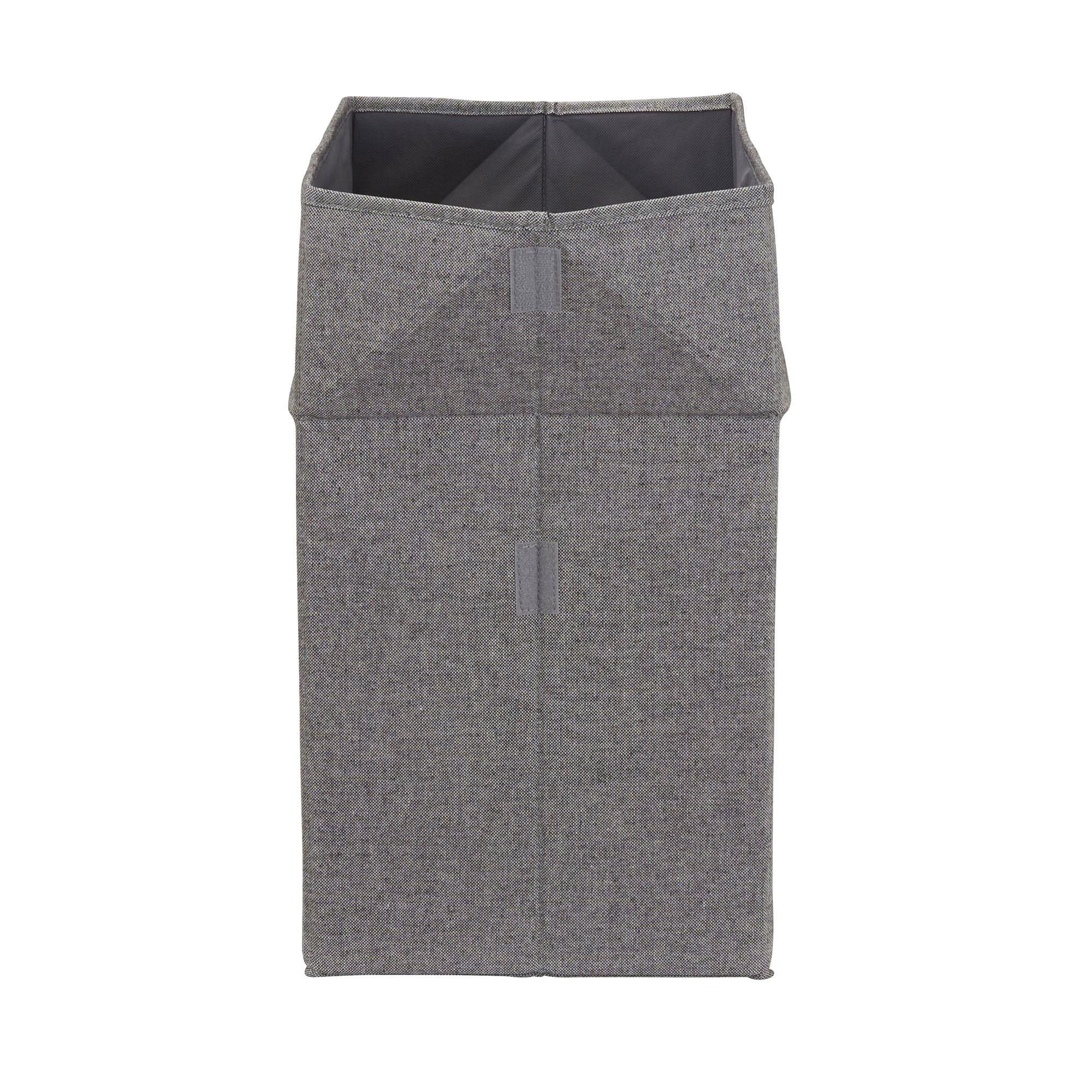 Household Essentials Expandable Fabric Storage Bin, Gray, Tall